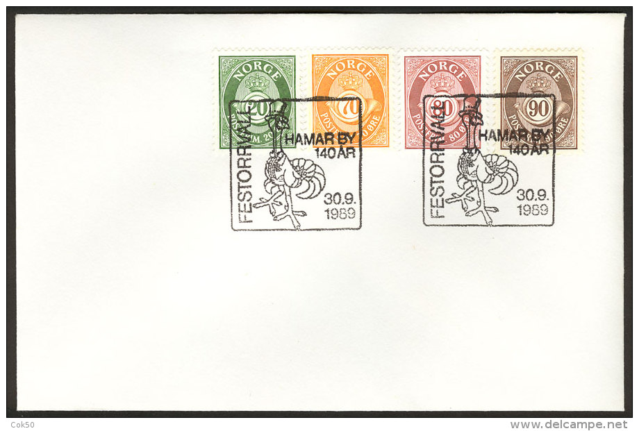 NORWAY «Hamar City 140th Anniv.» 1989 - Altri & Non Classificati