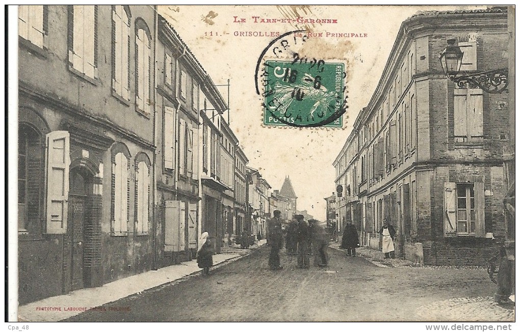 Tarn Et Garonne : Grisolles, Rue Principale - Grisolles