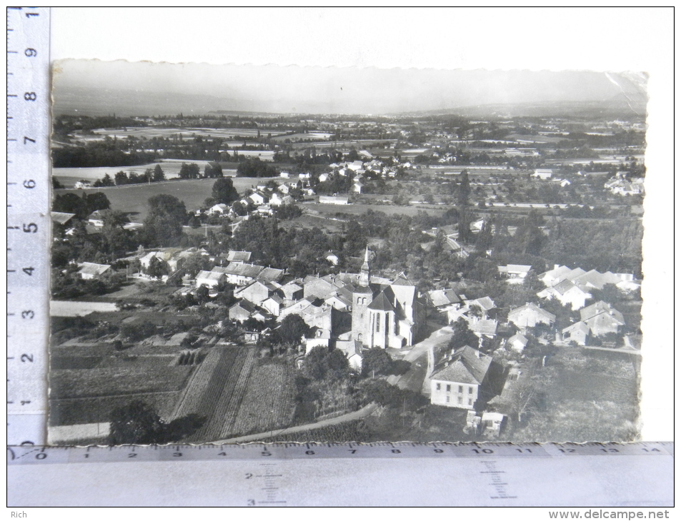 CPSM (74) Haute Savoie - SCIEZ BONNATRAIT - Vue Aérienne, à Droite Excuvilly - Sciez