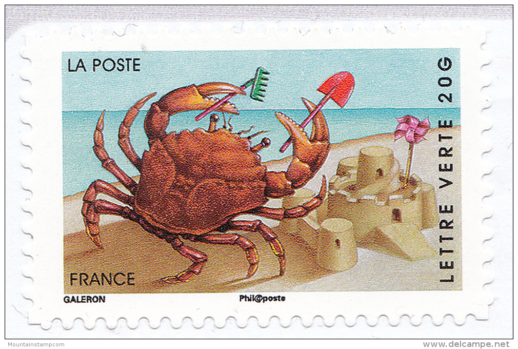 France 2014 Vacances Crabe à La Plage Crab Krappe MNH ** - Ungebraucht