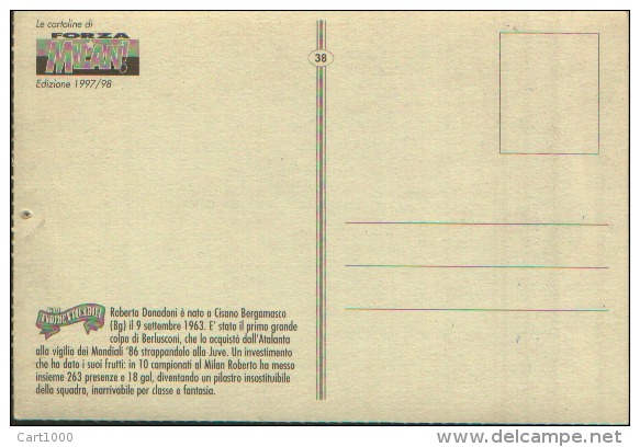 1997 DONADONI LE CARTOLINE DI FORZA MILAN - CALCIO FOOTBALL - Calcio