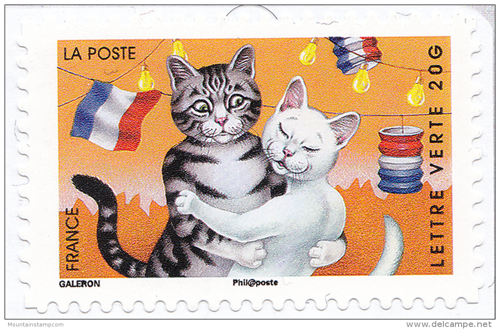 France 2014 Vacances Chats Au Bal Cat Katze MNH ** - Ungebraucht