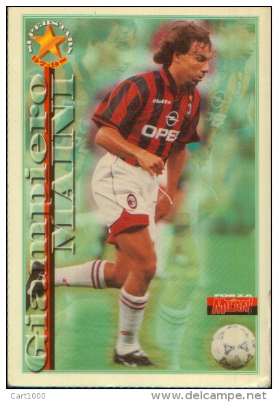 1997 MAINI LE CARTOLINE DI FORZA MILAN - CALCIO FOOTBALL - Calcio