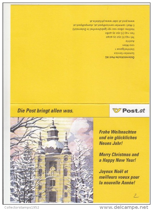 1029- CHRISTMAS, JESUS' BIRTH STAMP AND SPECIAL POSTMARK ON SPECIAL POSTCARD, 2006, AUSTRIA - Covers & Documents