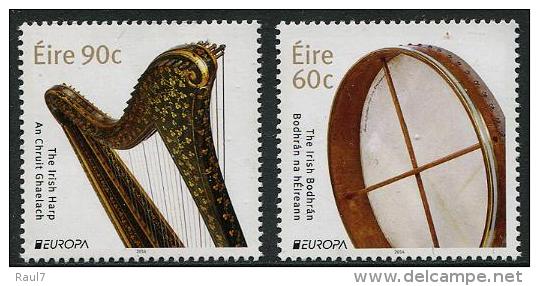 Irlande - 2014 - Instruments De Musique, Europa 2014 - 2val Neuf // Mnh - Neufs