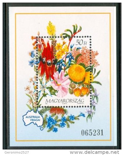 HUNGARY 1992 FLORA Plants FLOWERS - Fine S/S MNH - Nuevos