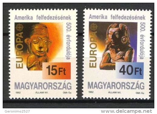 Europa CEPT 1992 HUNGARY 500 Years From The DISCOVERY Of AMERICA - Fine Set MNH - Unused Stamps
