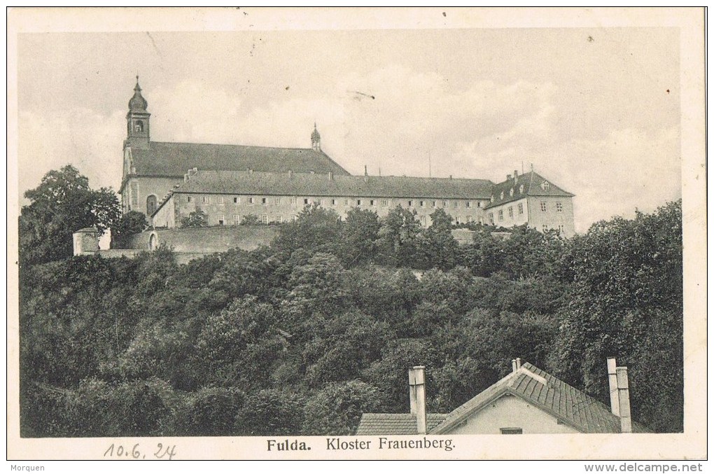 10338. Postal FULDA (Alemania Reich) 1917. Bahnpost. Ambulant Frankfurt Eisenach - Cartas & Documentos