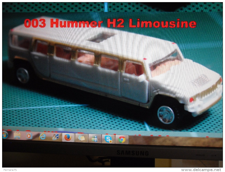 4D LOTTO 8 PCS MODEL KIT SCALA 1:87 H0 HUMMER LINCOLN BENTLEY ROLLS ROYCE NUOVI - Automobili