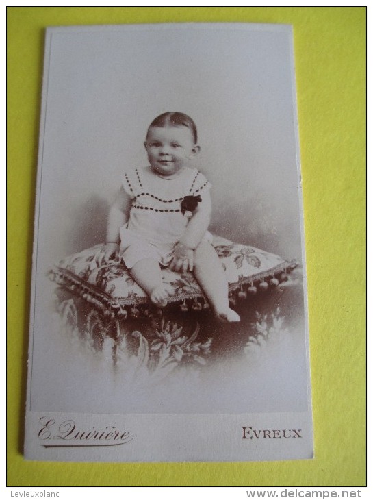 4 Portraits/ Femmes -Enfant-Bébé/ E. Quiriére/ Evreux / Années 1880-00 PH213 - Anciennes (Av. 1900)