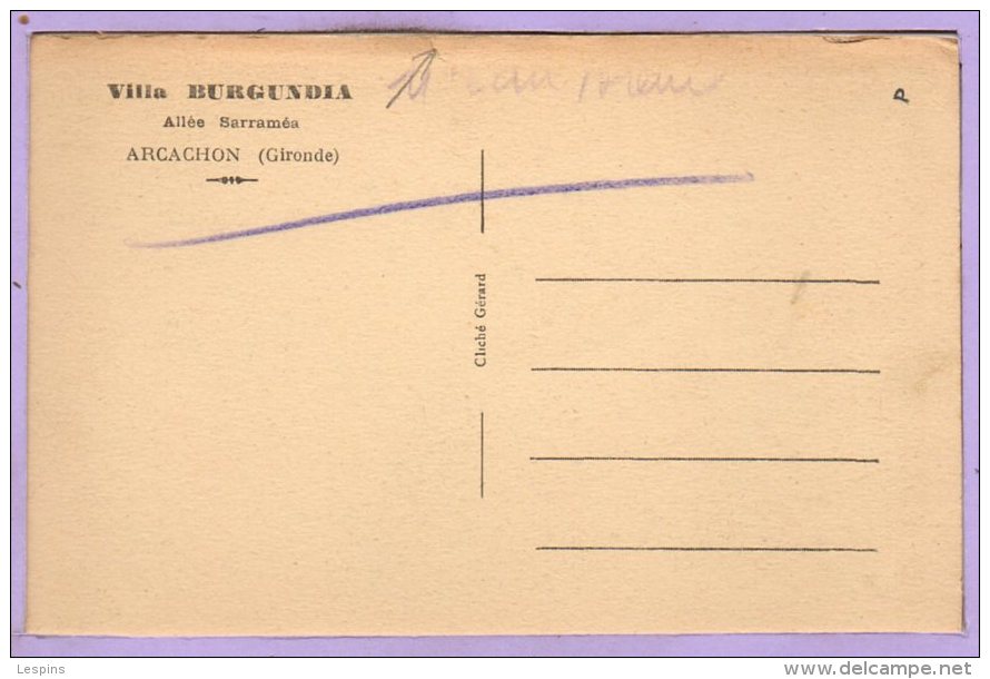 33 - ARCACHON  -- Villa Burgundia - état - Arcachon