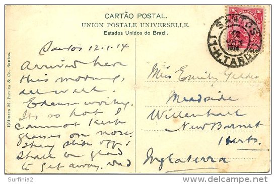 BRAZIL - SANTOS - FORTALEZA DA BERTIOGA 1914 - Autres