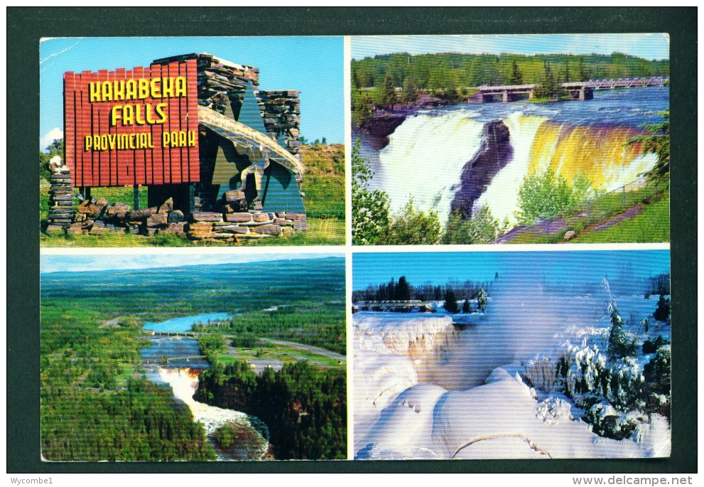 CANADA  -  Kakabeka Falls  Thunder Bay  Ontario  Used Postcard Mailed To The UK As Scans - Other & Unclassified