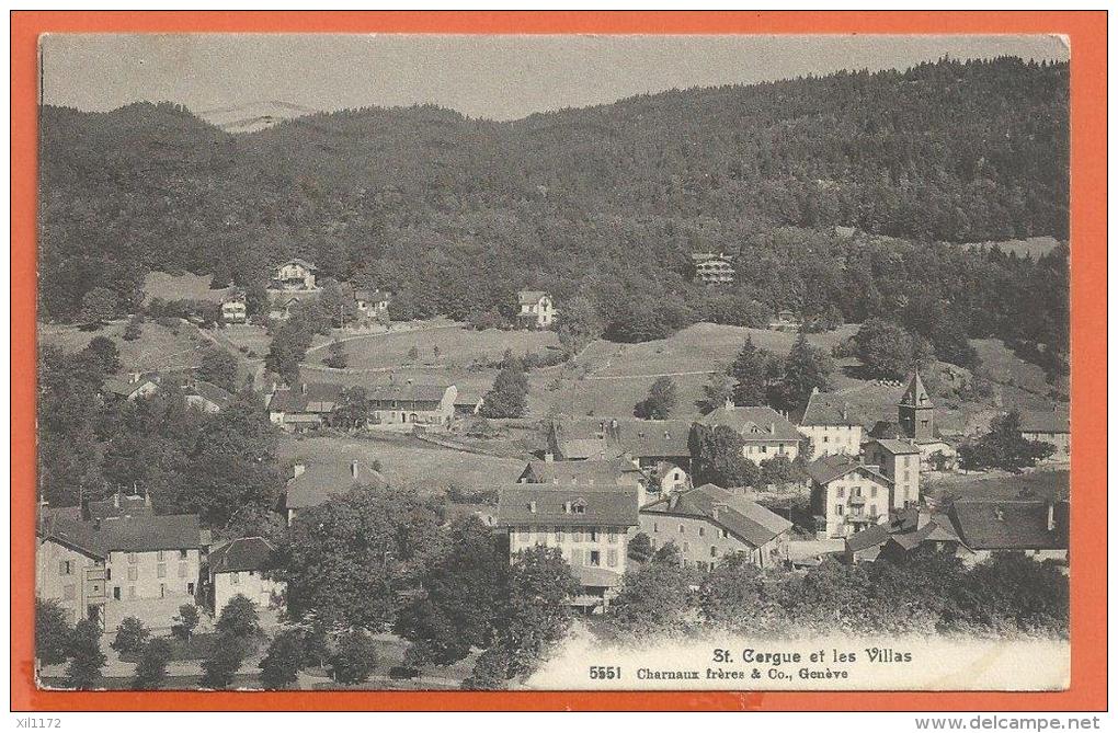 JAG-09  St.Cergues Et Les Villas. Circulé En 1917 - Saint-Cergue