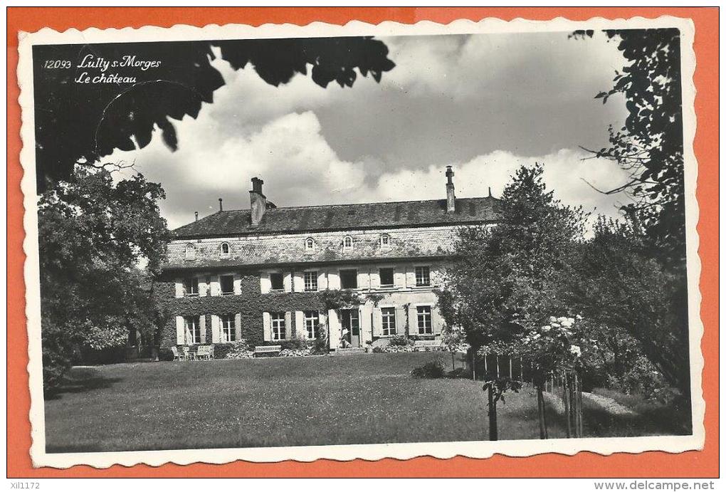 JAG-13  Lully Sur   Morges  Le  Château. Cachet Lully 1963 - Morges