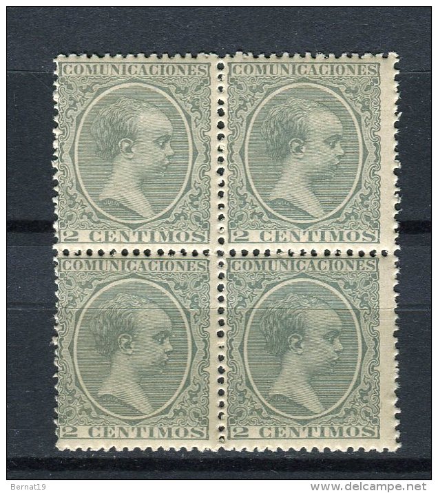 España 1889. Edifil 213 X 4 ** MNH. - Unused Stamps