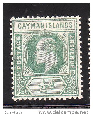 Cayman Islands 1907-09 Edward VII 1/2p Mint - Cayman Islands