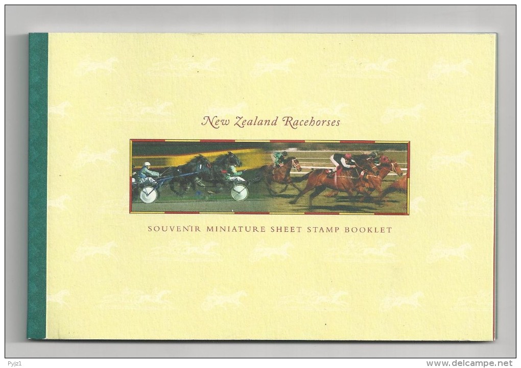 1996 MNH New Zealand  Race Horses Booklet, Postfris - Markenheftchen