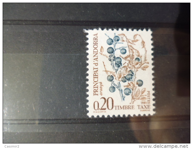 TIMBRE TAXE ANDORRE YVERT N° 54 - Unused Stamps