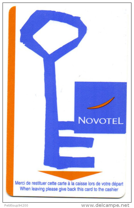 CLE D'HOTEL  NOVOTEL  Porte De Bagnolet PARIS - Hotelsleutels