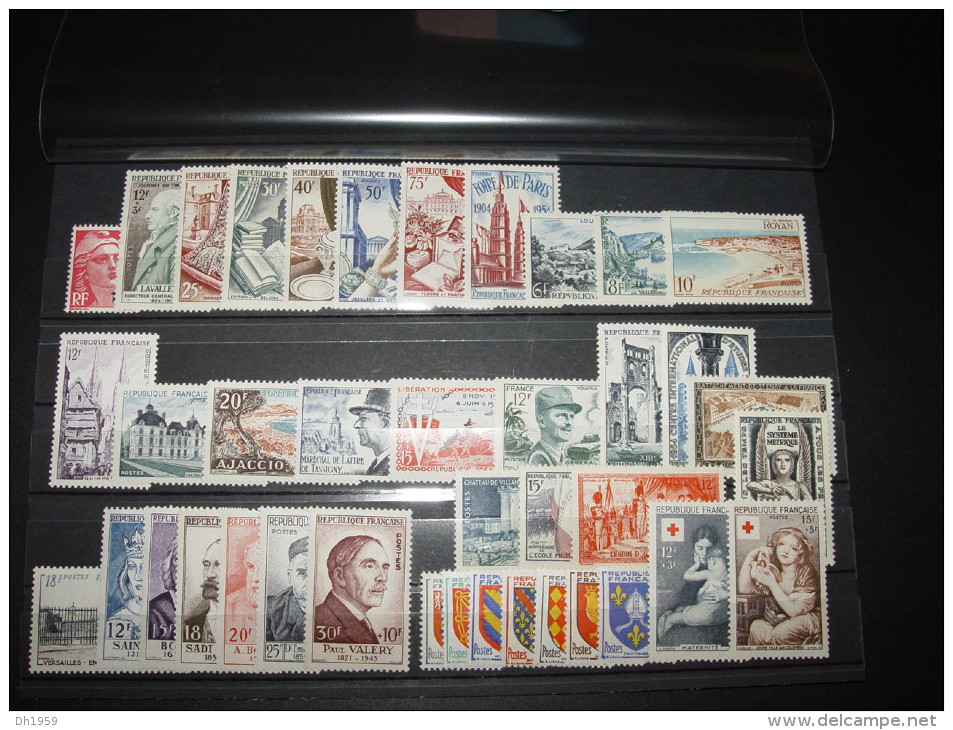 ANNEE COMPLETE FRANCE 1954 NSC **  40 TIMBRES YT 968 - 1007  ( YEAR SET JAHRGANG ) - 1950-1959