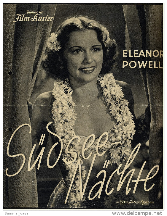 "Illustrierter Film-Kurier" "Südsee-Nächte" Mit Eleanor Powell, Robert Young -  Filmprogramm Nr. 3030 Von 1939 - Sonstige & Ohne Zuordnung