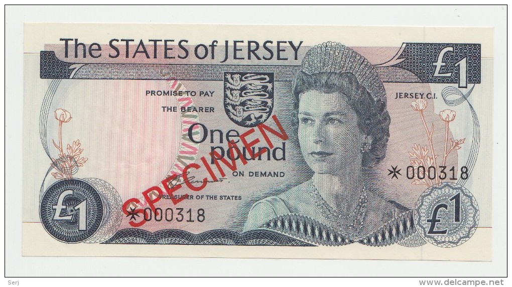 JERSEY 1, 5, 10, 20 POUNDS 1978 SPECIMEN SET UNC NEUF PICK 11s, 12s, 13s, 14s - Jersey