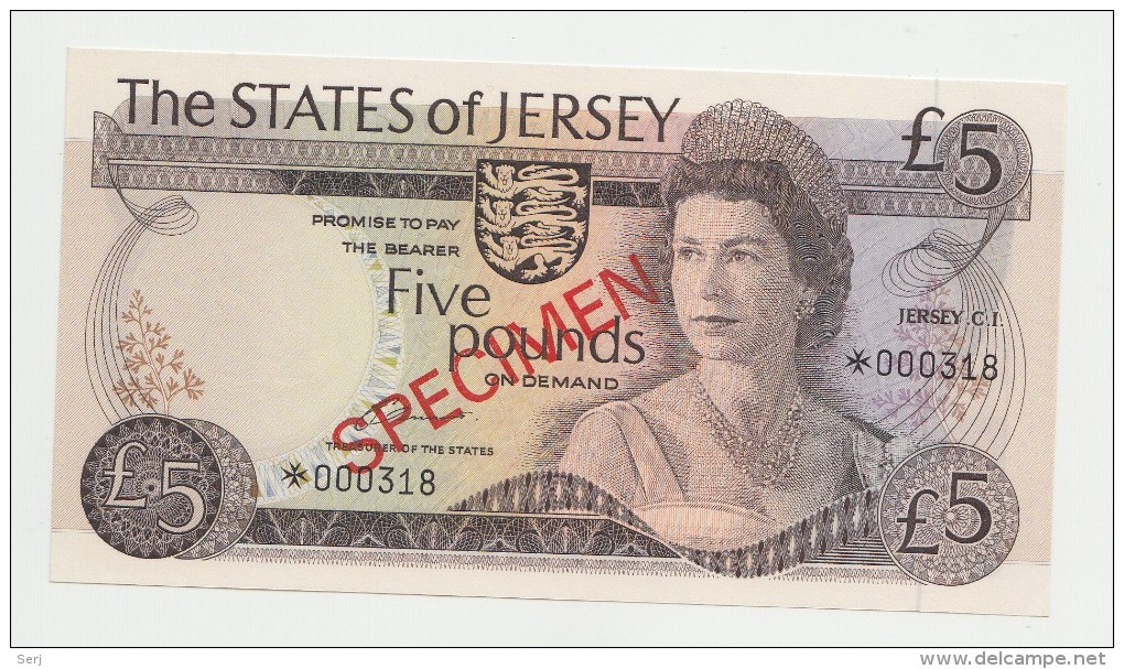 JERSEY 1, 5, 10, 20 POUNDS 1978 SPECIMEN SET UNC NEUF PICK 11s, 12s, 13s, 14s