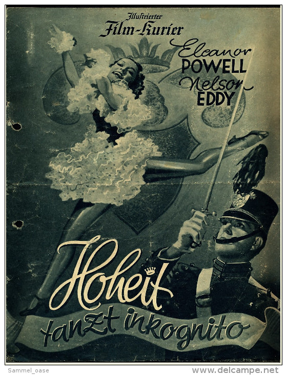 "Illustrierter Film-Kurier" "Hoheit Tanzt Inkognito" Mit Nelson Eddy, Eleanor Powell  -  Filmprogramm Nr. 2894 Von 1938 - Other & Unclassified