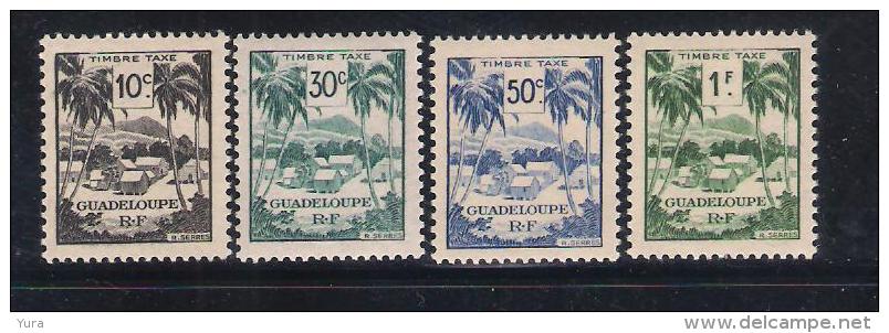 Guadeloupe  Y/T   Nr  Taxe 41/44**  (a6p11) - Timbres-taxe