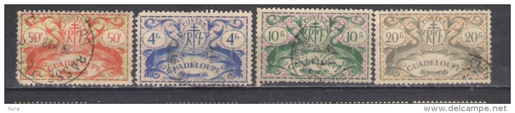 Guadeloupe  Y/T   Nr  181,191,194,196  (a6p12) - Gebruikt