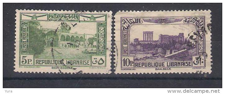 Great Lebanon Y/T  Nr PA 69,71 Used  (a6p12) - Luftpost