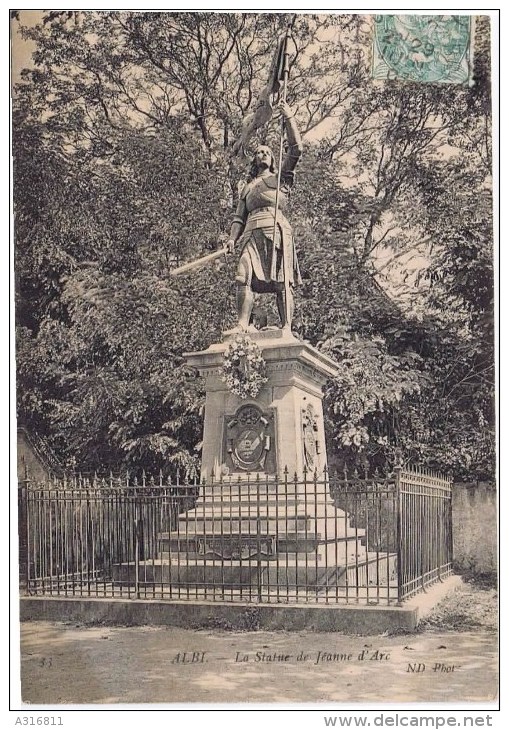 Cpa 33  ALBI La Statue De Jeanne D Arc - Albi