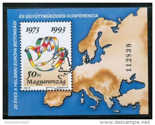 HUNGARY 1993 EVENTS European Conference HELZINKI MEETING - Fine S/S MNH - Nuevos