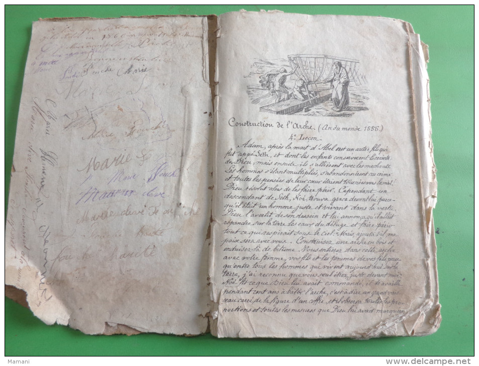 Livre Ancien De 1860 -histoire Sainte En Plusieurs Lecons--..abraham-isaac-ja Cob-joseph-moise-le Christ En Croix Etc... - Religion & Esotericism