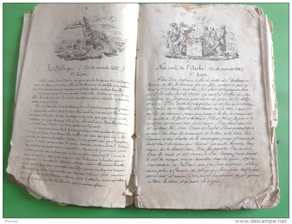 Livre Ancien De 1860 -histoire Sainte En Plusieurs Lecons--..abraham-isaac-ja Cob-joseph-moise-le Christ En Croix Etc... - Godsdienst & Esoterisme