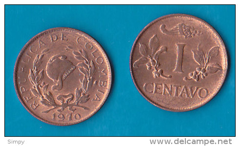 COLOMBIA -  1 Centavo 1970 - Colombia