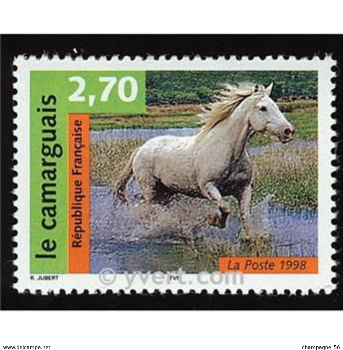 VARIÉTÉS 1998 N° 3182 LE CAMARGUAIS OBLITÉRÉ YVERT TELLIER 0.50 € - Used Stamps