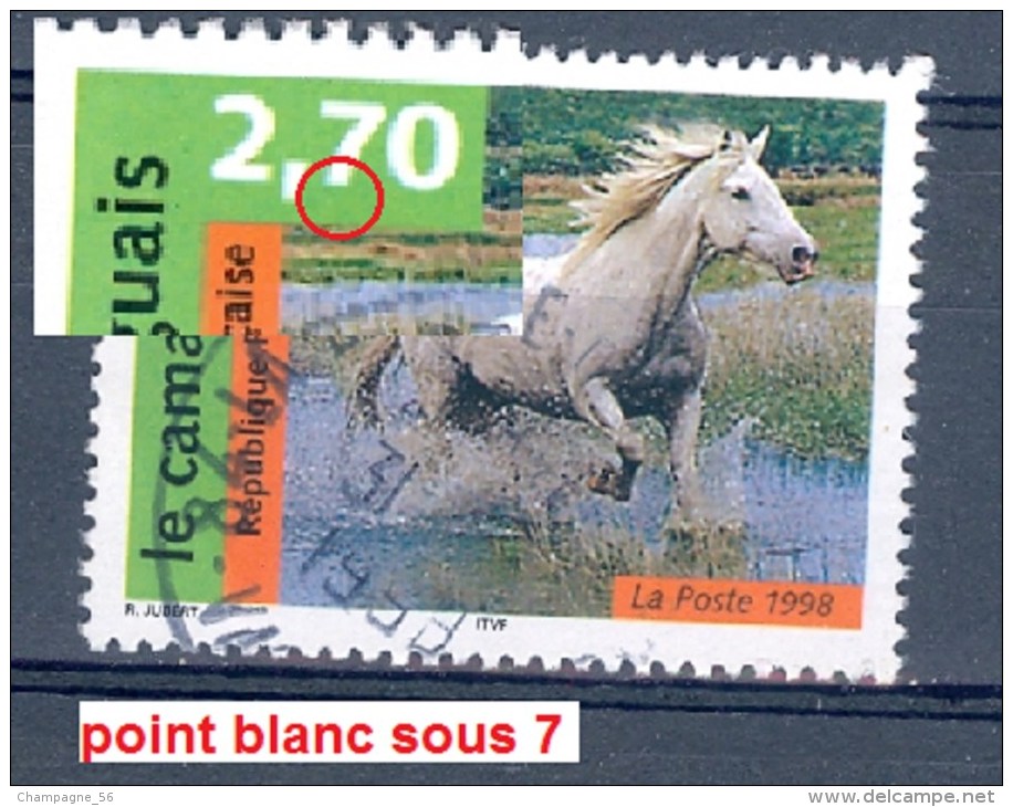 VARIÉTÉS 1998 N° 3182  LE CAMARGUAIS 31 . ? . 1998  OBLITÉRÉ YVERT TELLIER 0.50 € - Used Stamps