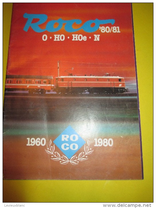 ROCO/ Catalogue 1980-81/ 0- HO -H0e- N  / 1960 ROCO 1980/ Version Française/ Salzburg/1980-81    VOIT34 - Andere & Zonder Classificatie