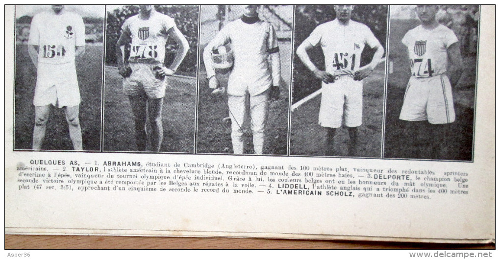 Magazine Avec Article "Jeux Olympiques Paris" 1924 - Collections