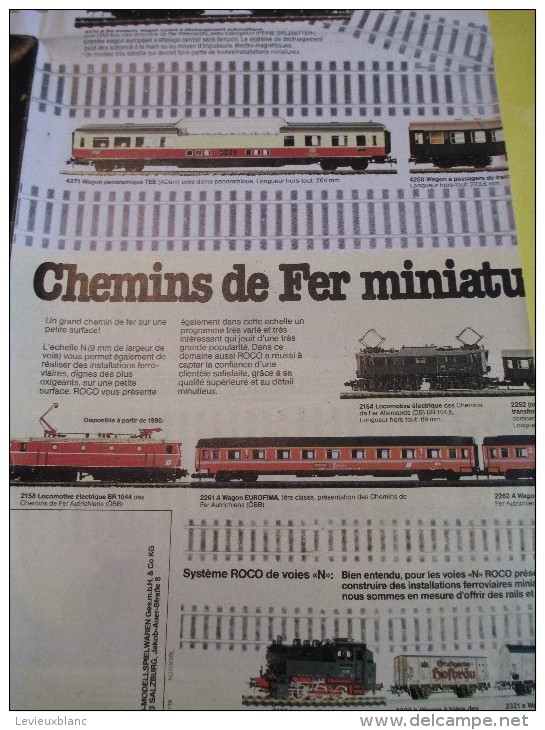 ROCO/ Chemins De Fer Miniatures HO/Roco International /Dépliant/ Version Française/Salzburg/Autriche  /1979       VOIT35 - Otros & Sin Clasificación