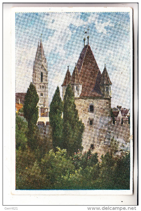 A 2700 WIENER NEUSTADT, Reckturm, Künstler-Karte, Vignette Kreisturnfest 18.-20. Juli 1920 - Wiener Neustadt