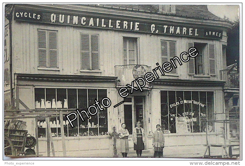 CPA Carte Photo Commerce Magasin 1922 AUFFAY Seine Maritime 76 Normandie - Auffay