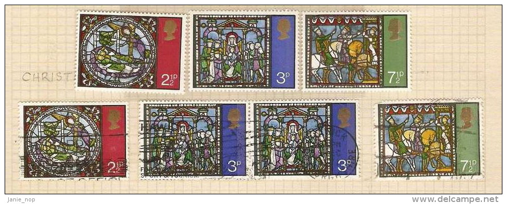 Great Britain 1971 Christmas MNH And Used Set - Unclassified