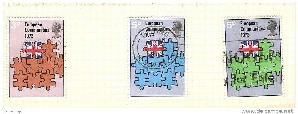 Great Britain 1973 Europe Used Set - Unclassified