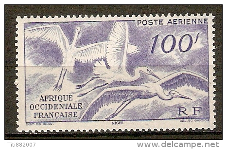 A. O. F.     Aéros  -    1947  -   Y&T N° 13 **.   Cigognes En Vol - Unused Stamps