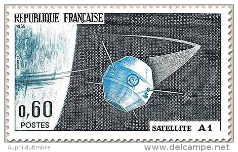 Lancement Du Premier Satellite National, à Hammaguir (Sahara) 60c. Bleu-noir, Bleu Et Bleu-vert. Satellite A1. Y1465 - Neufs