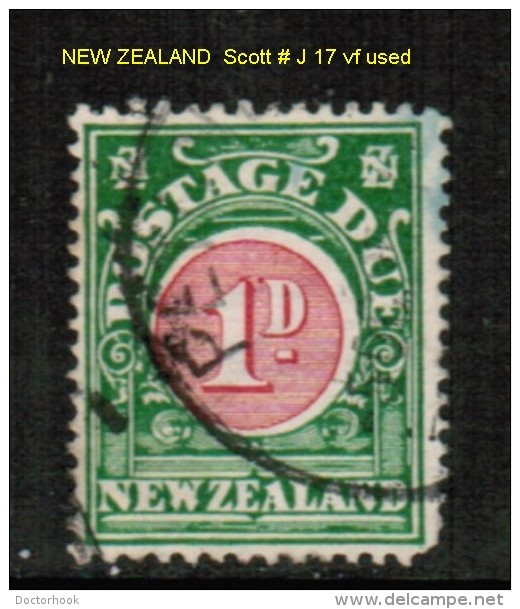 NEW ZEALAND    Scott  # J 17  VF USED - Timbres-taxe