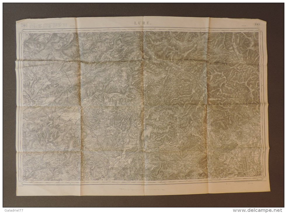 Carte D´état Major Au 1/80 000 - Lure  - Numéro 100 - Kaarten & Atlas